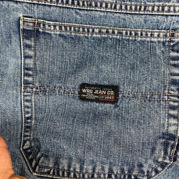 Canyon River Blues Shorts Mens Size 38 Blue Denim Carpenter Utility Workwear - Picture 8 of 9